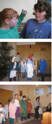 children in nativity play