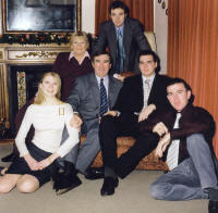 The Phinn family seated for the photo